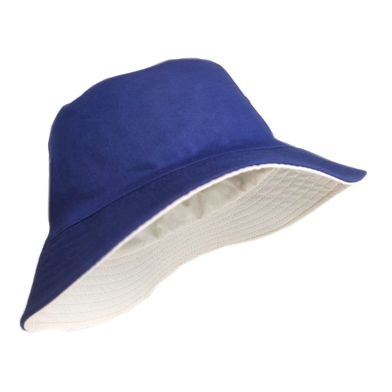 Chapeau bob extra large double face coloré