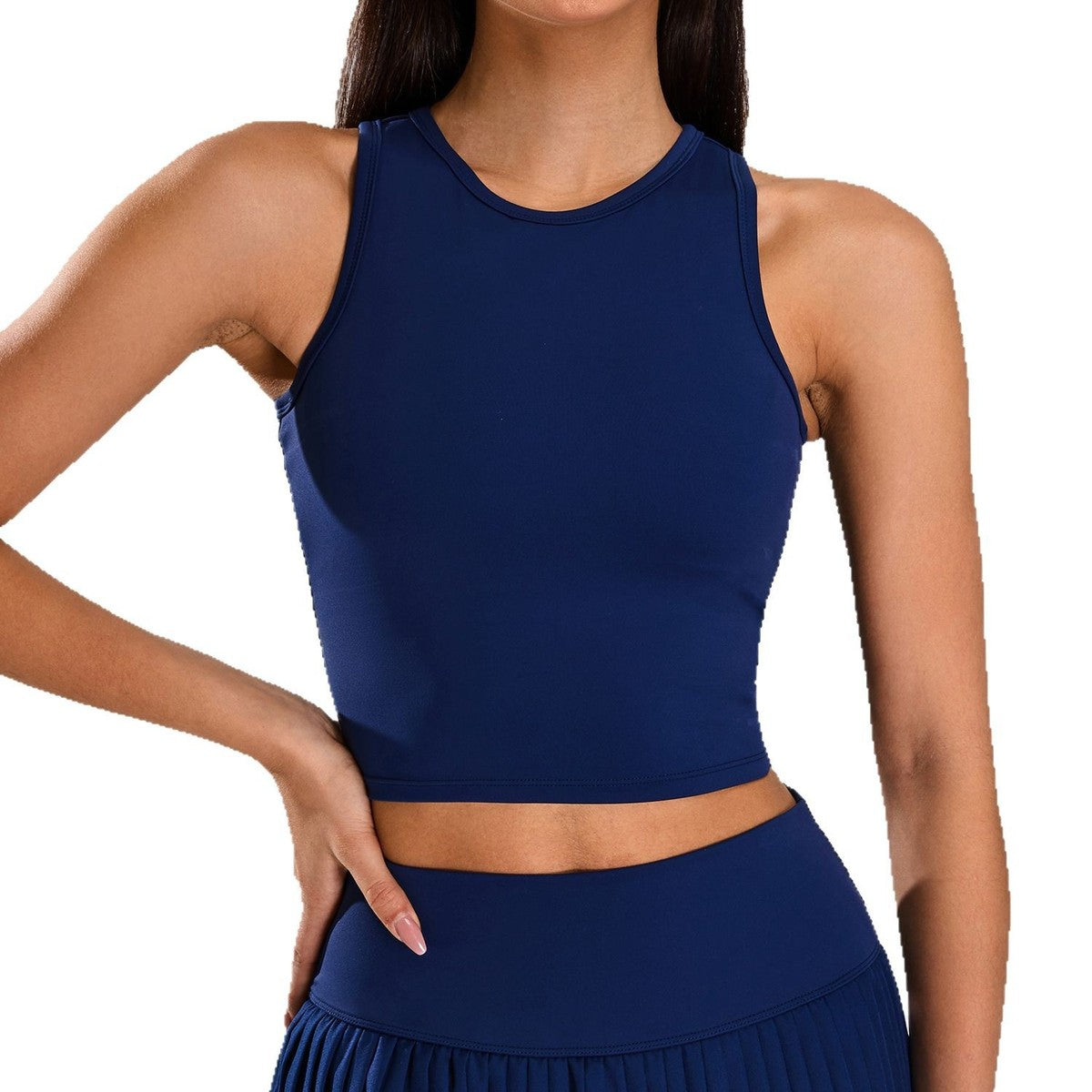 Women's Solid Color Sleeveless Yoga Tanks