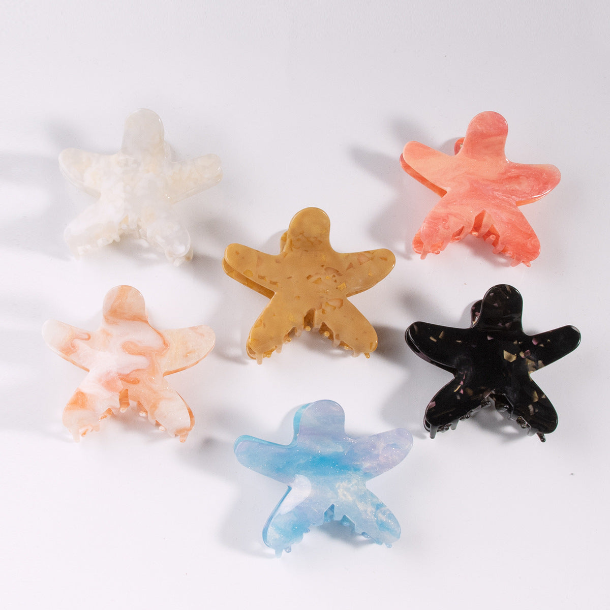 Fashion Starfish Grab Clip Acrylic Women'S Hairpin