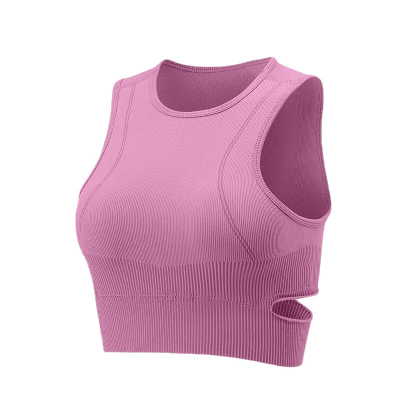 Women Yoga Solid Color Sleeveless Blazer