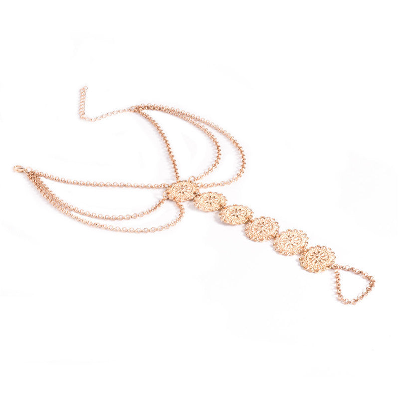 Bohemian Vintage Pearl Anklet for Women