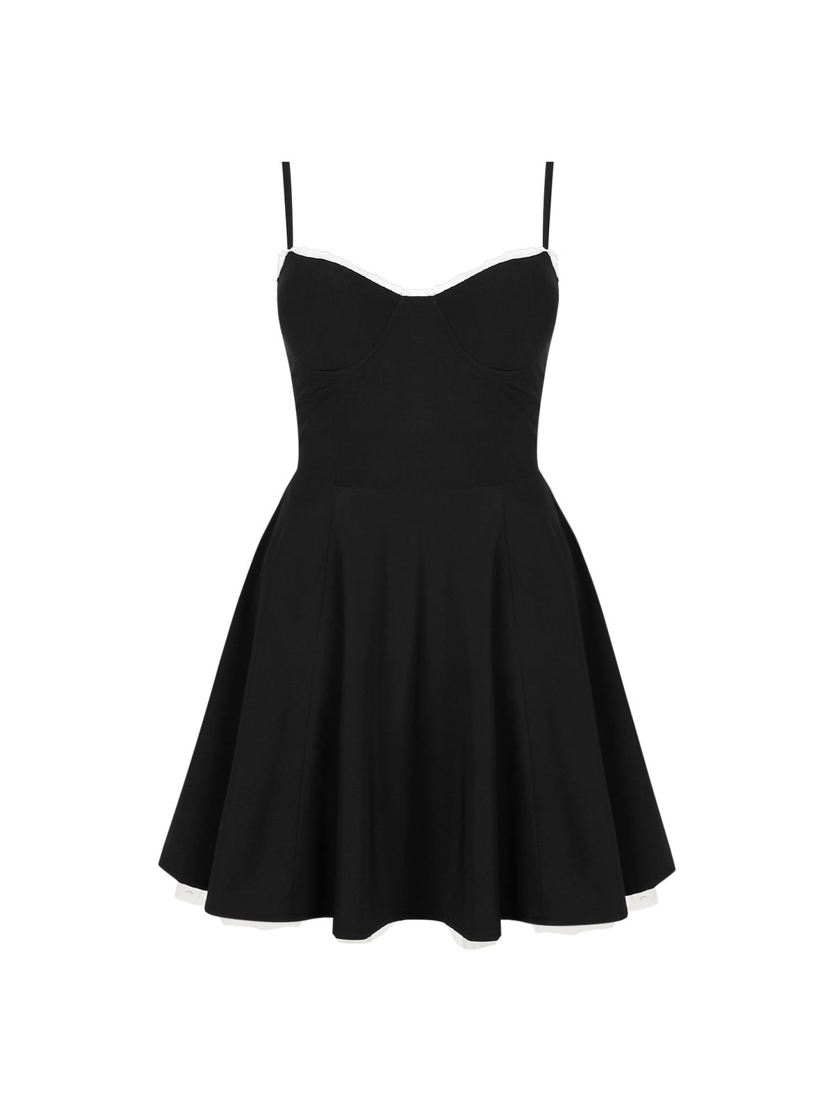 Women Fashion Sling Puff Party Dress