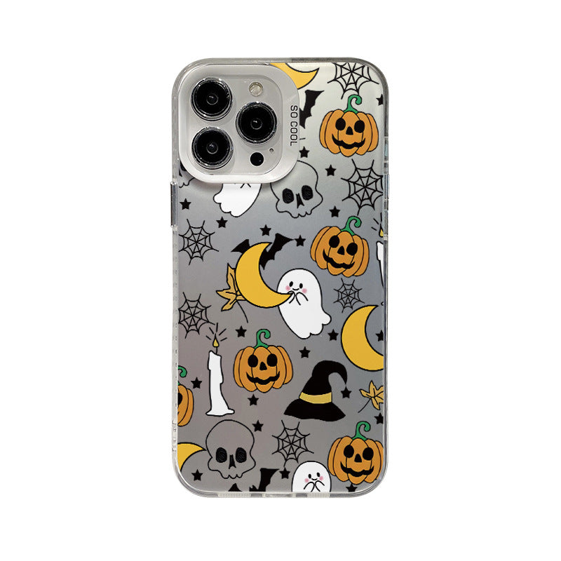 Women Cartoon Halloween Pumpkin Ghost Skull Apple Phone Case