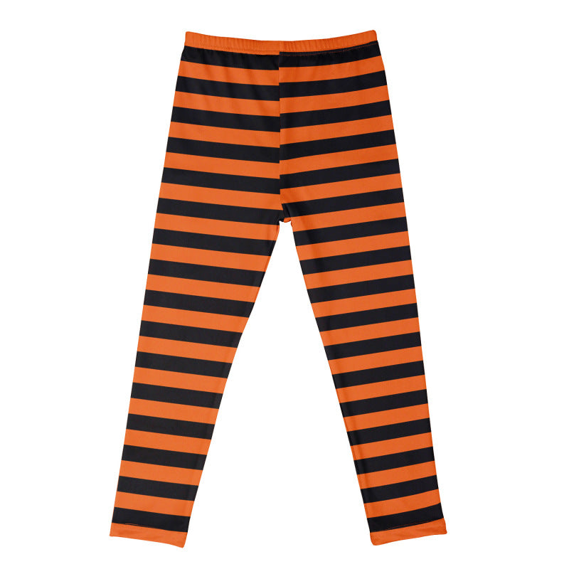 Leggings de ocio con estampado de Halloween para niñas pequeñas