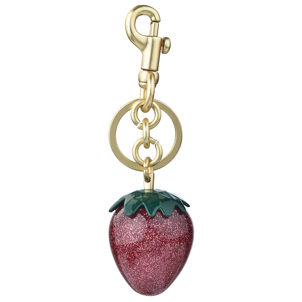 Women Fashion Strawberry Bag Pendant Keychain