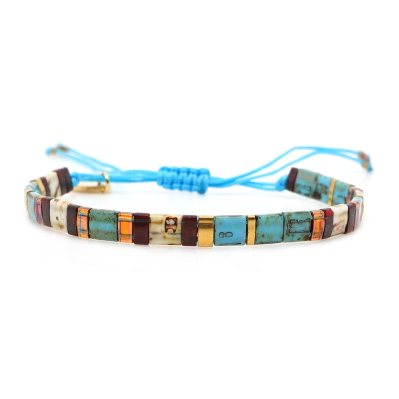 Women Casual Bohemian Handmade Beaded Woven Bracelet