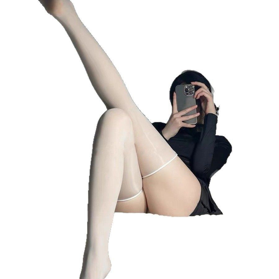 Women Sexy Solid Color Silk Stockings