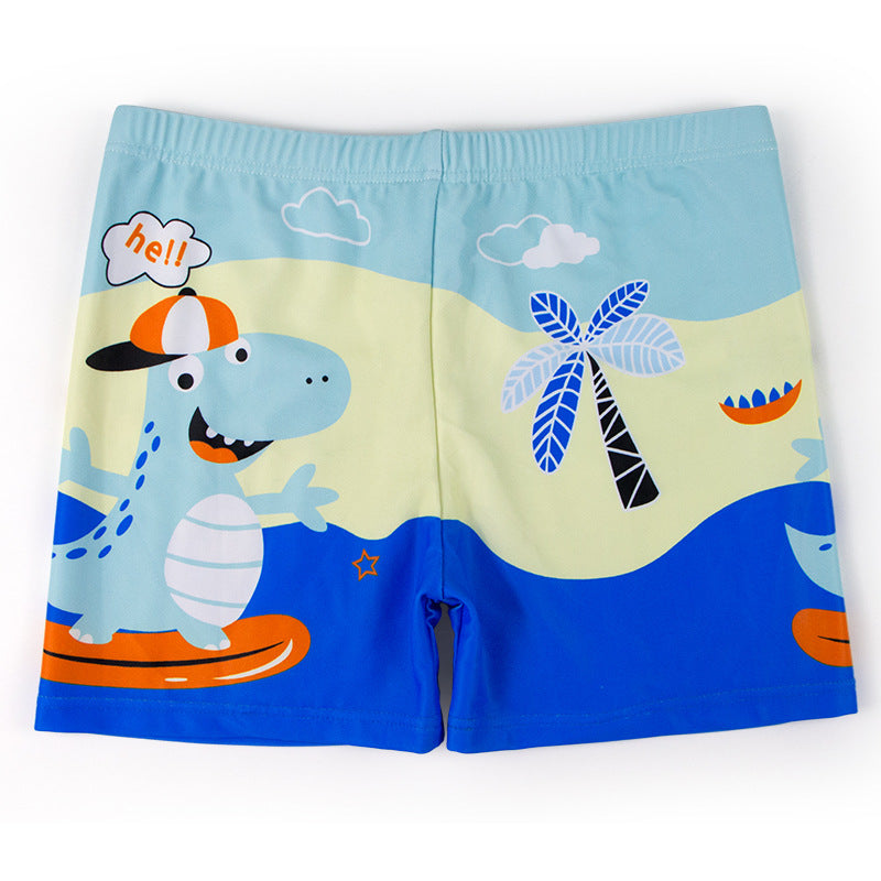 Bañador de secado rápido con estampado de dibujos animados para niños