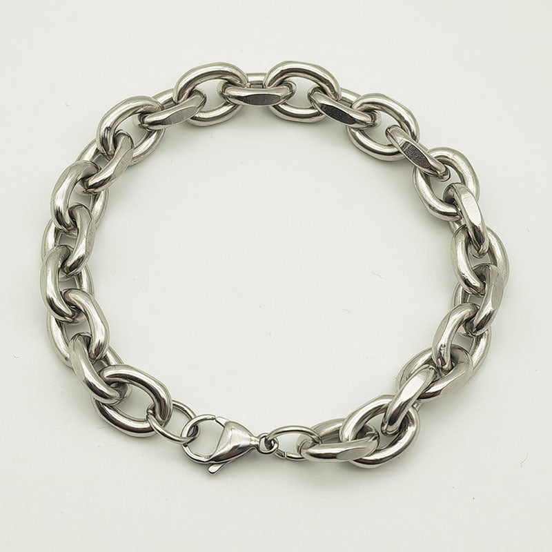 Men Fashion Simple Titanium Steel Bracelet