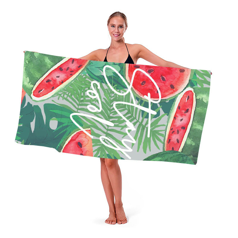 Toalla de microfibra con estampado digital informal de moda