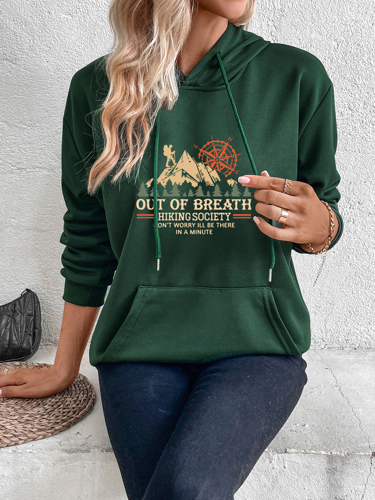 Women's Casual Print Hoodie - Scenery Pullover