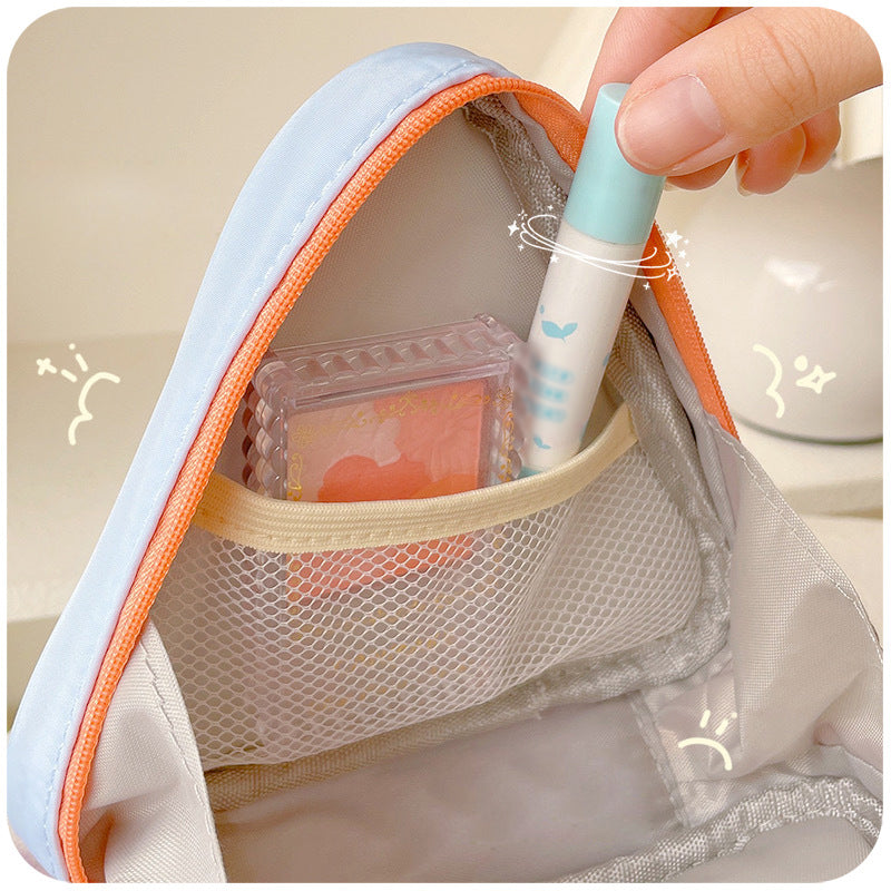 Women Cute Portable Plush Pendant Cosmetic Bag