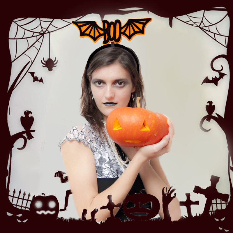 Bandeau d'Halloween pour enfants, accessoires de fête fantôme, citrouille et squelette