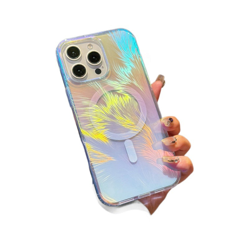 Fashion Gradient Laser Magnetic IPhone Color Case