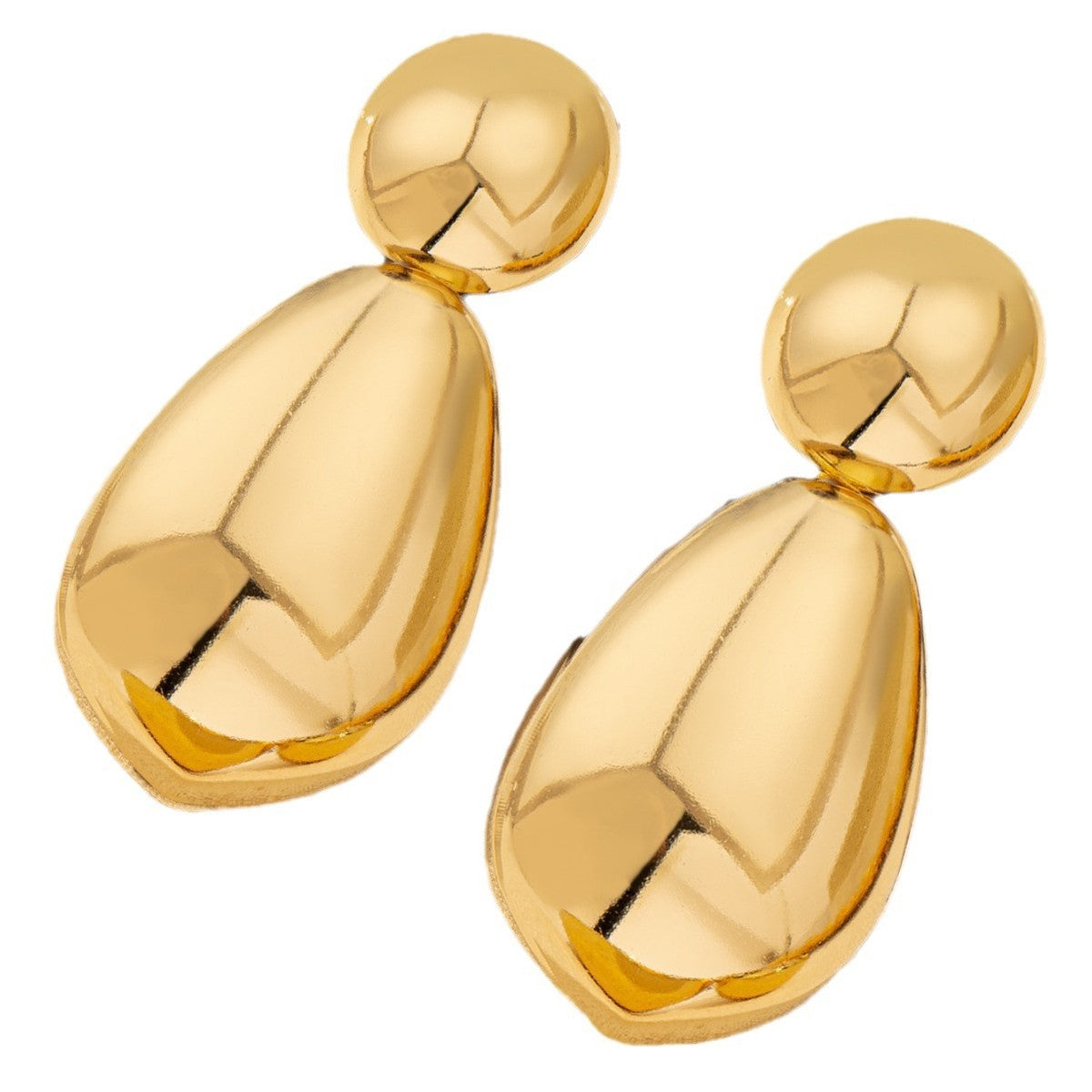 Women Retro Geometric Water Drop Earrings Alloy Stylish Vintage Jewelry
