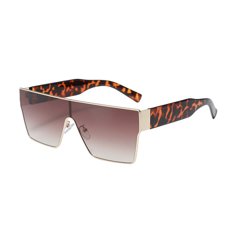 Lunettes de soleil carrées en métal résistantes aux UV avec style polygone