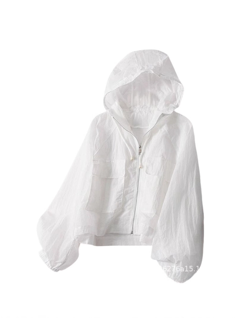 Summer Sun-Protective Women Loose Hooded Casual Jacket