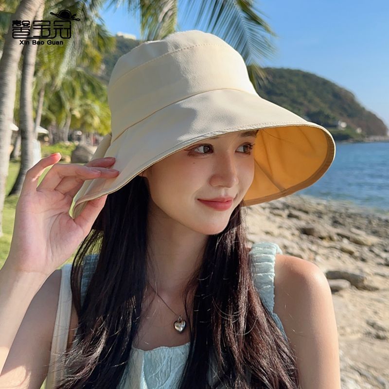 Chapeaux bobs pare-soleil à nœud de couleur unie pour femmes, à la mode pour l'été
