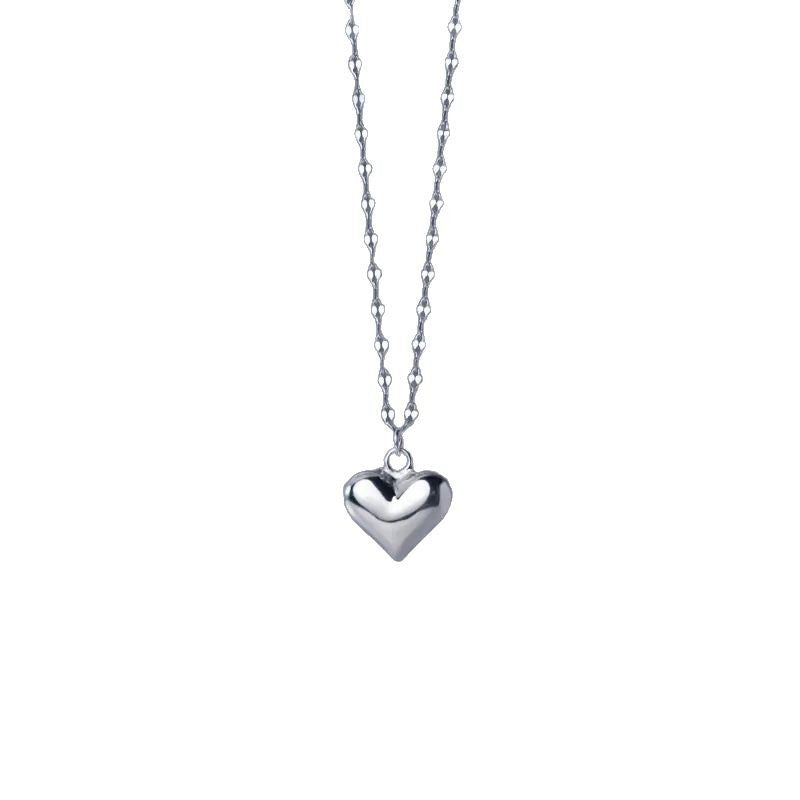 Cadena de pie sencilla en forma de corazón para mujer
