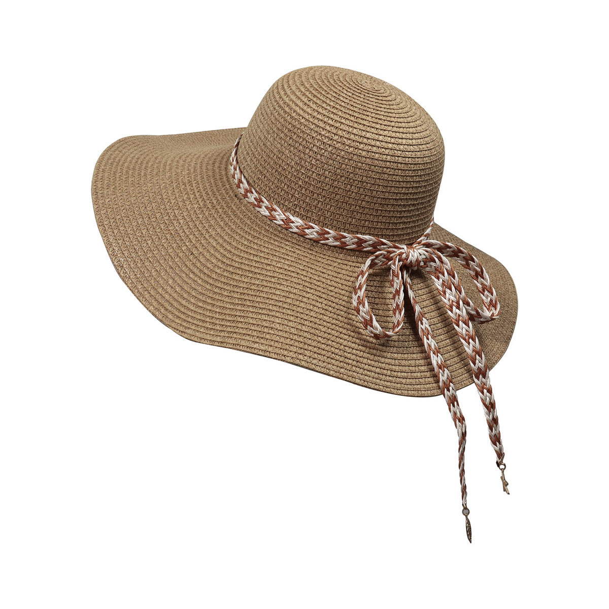 Sombrero de paja para playa, vacaciones, informal, de moda para mujer