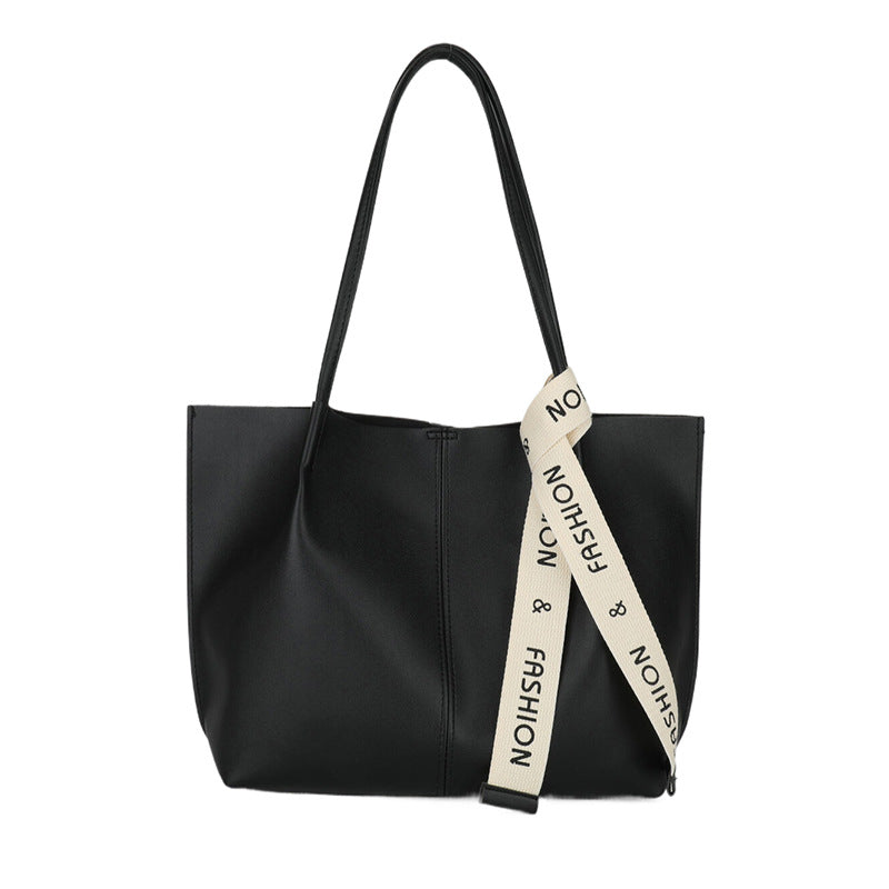 Bolso de mano retro informal de color sólido para mujer