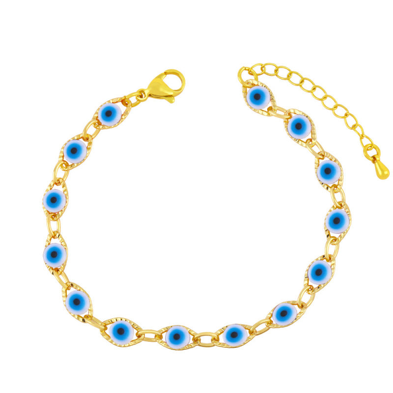 Pulsera creativa de ojo de diablo para mujer