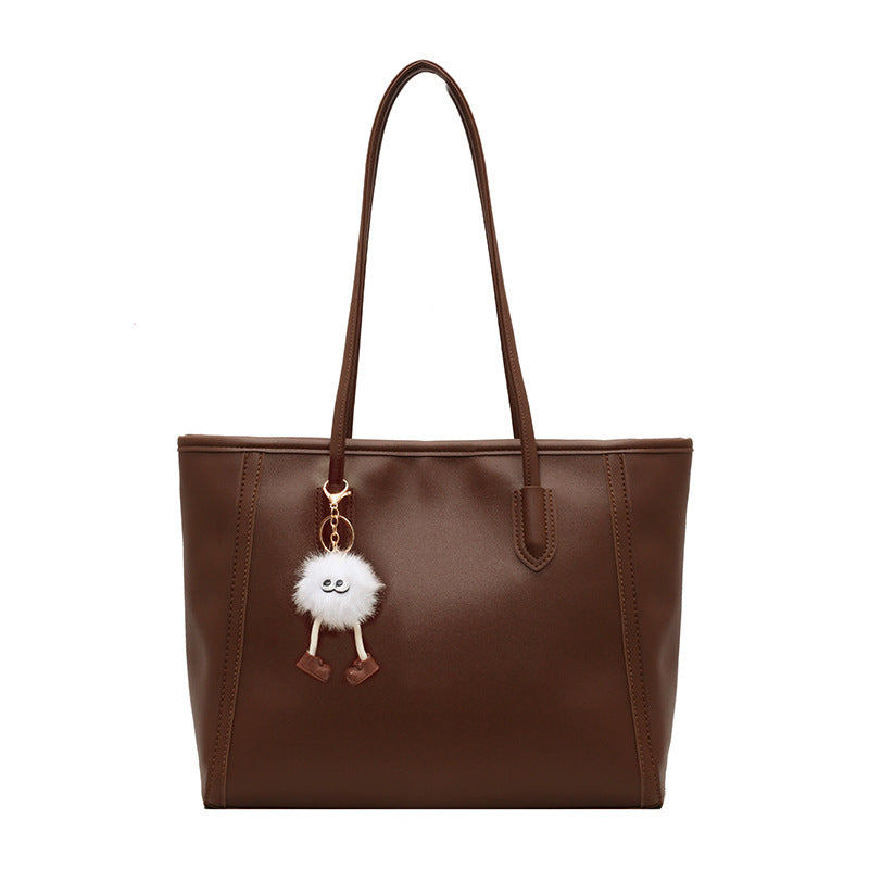 Women Casual Solid Color Large Capacity Tote Bag