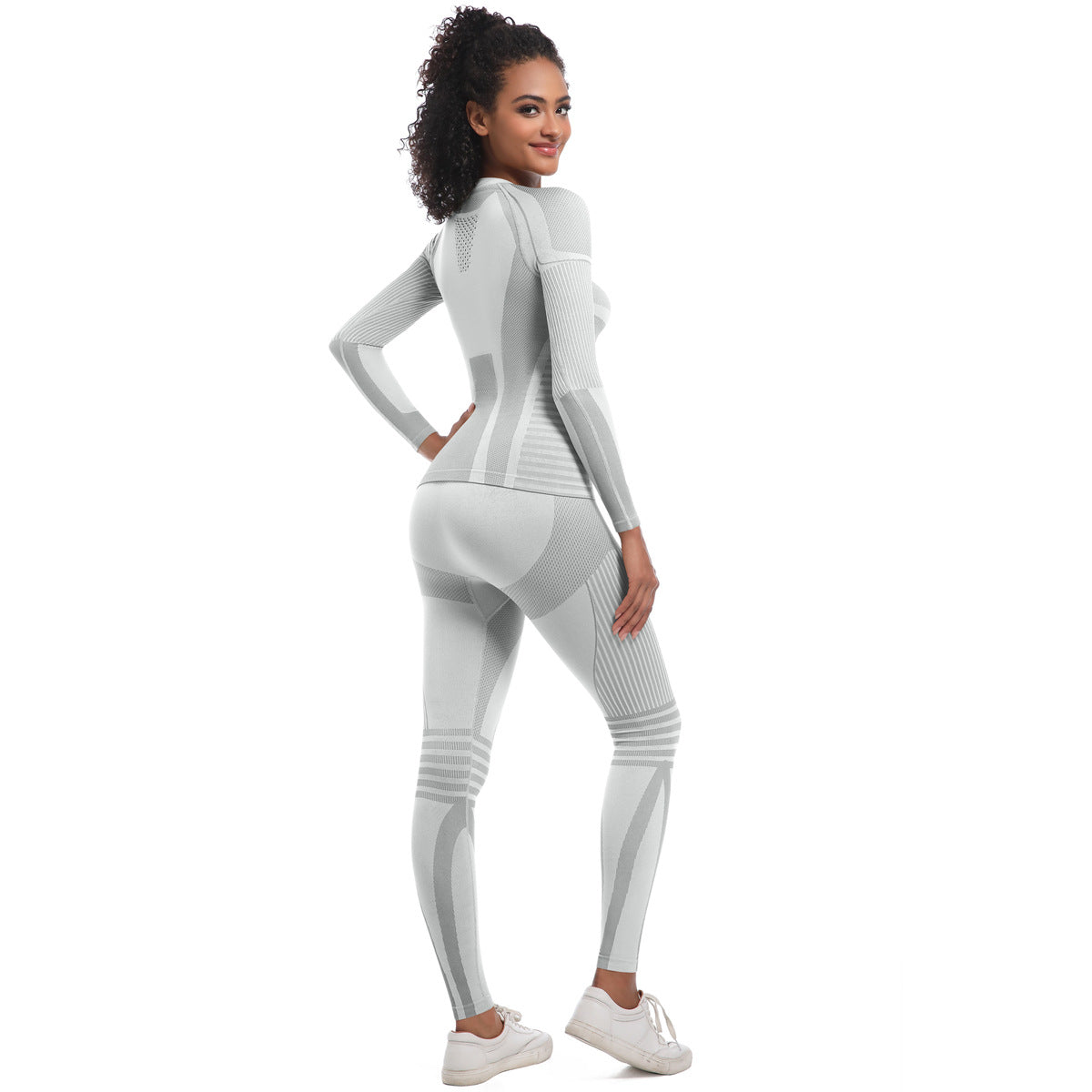 Women Yoga Color Contrast Cycling Running Set