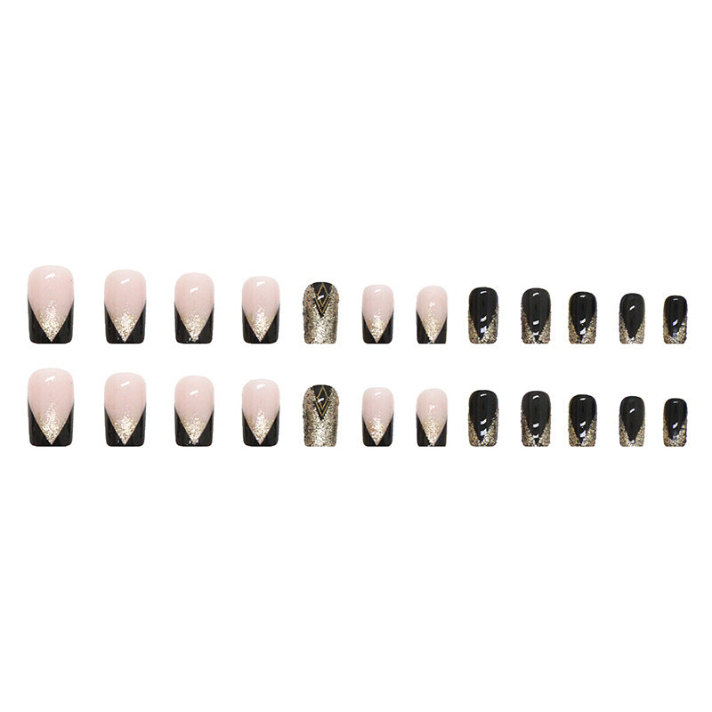 Nail Art cercueil pailleté pour femme