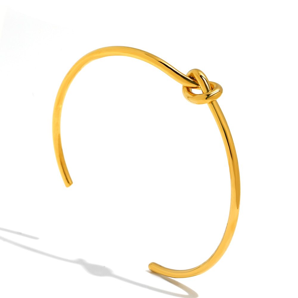 Women Fashion Titanium Steel 18k Gold Plated Bracelet