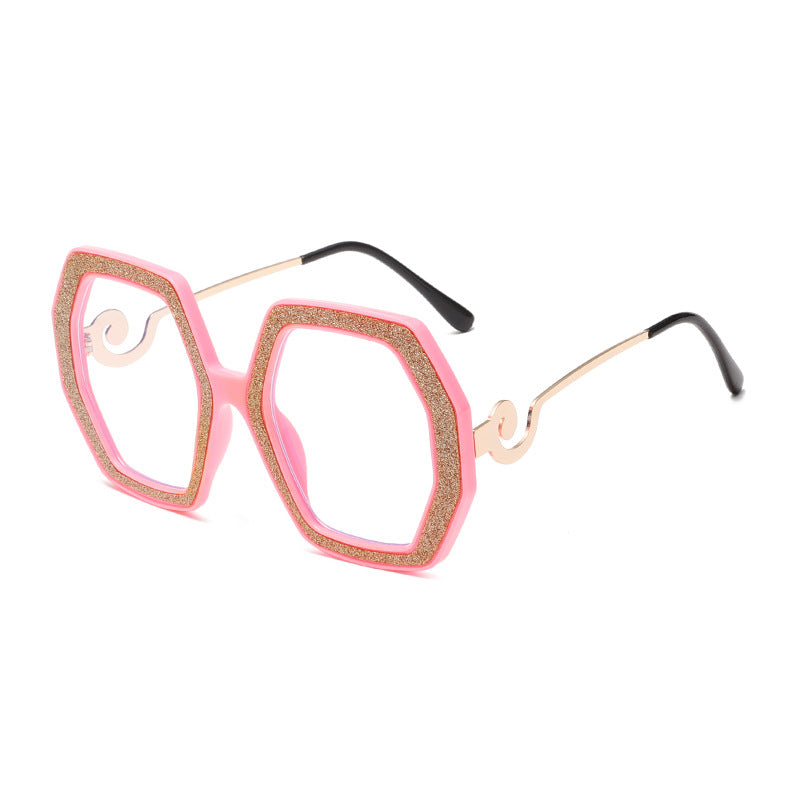 Cadre en verre brillant avec strass pour femme
