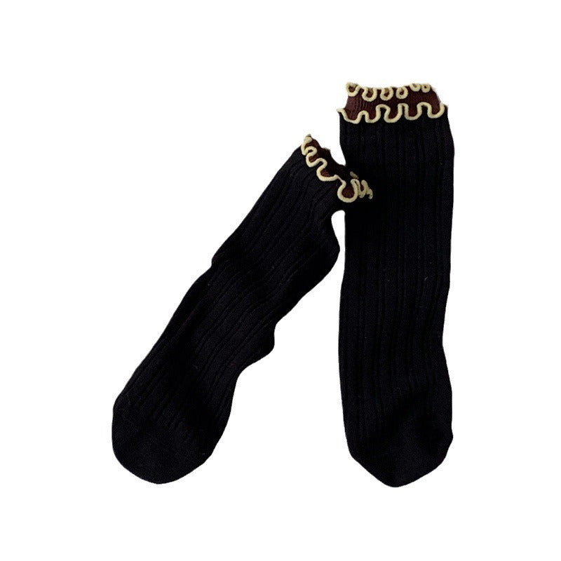 Fashion Distinctive Wood Ear Side Stockings