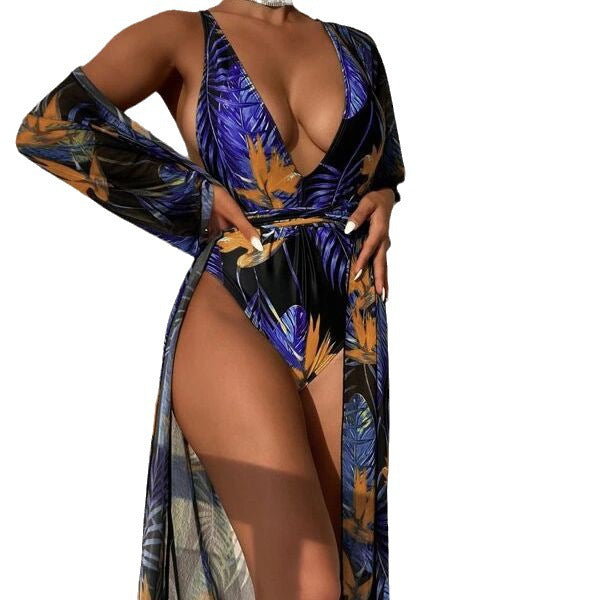 Women Sexy Print Swimwear Suit