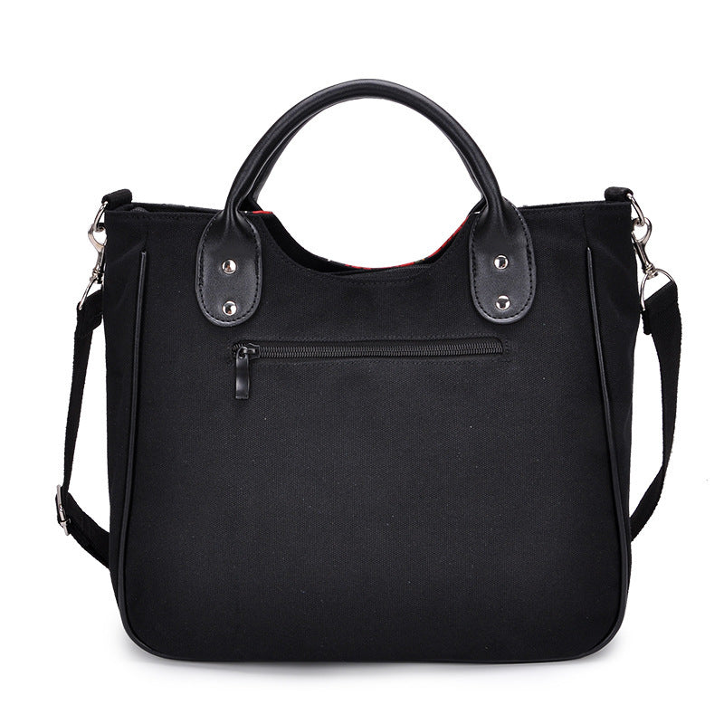 Women Fashion Personalized Halloween Skull Canvas Messenger Bag