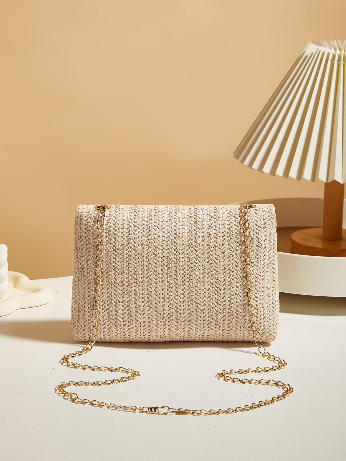 Summer Vacation Straw Woven Messenger Bag