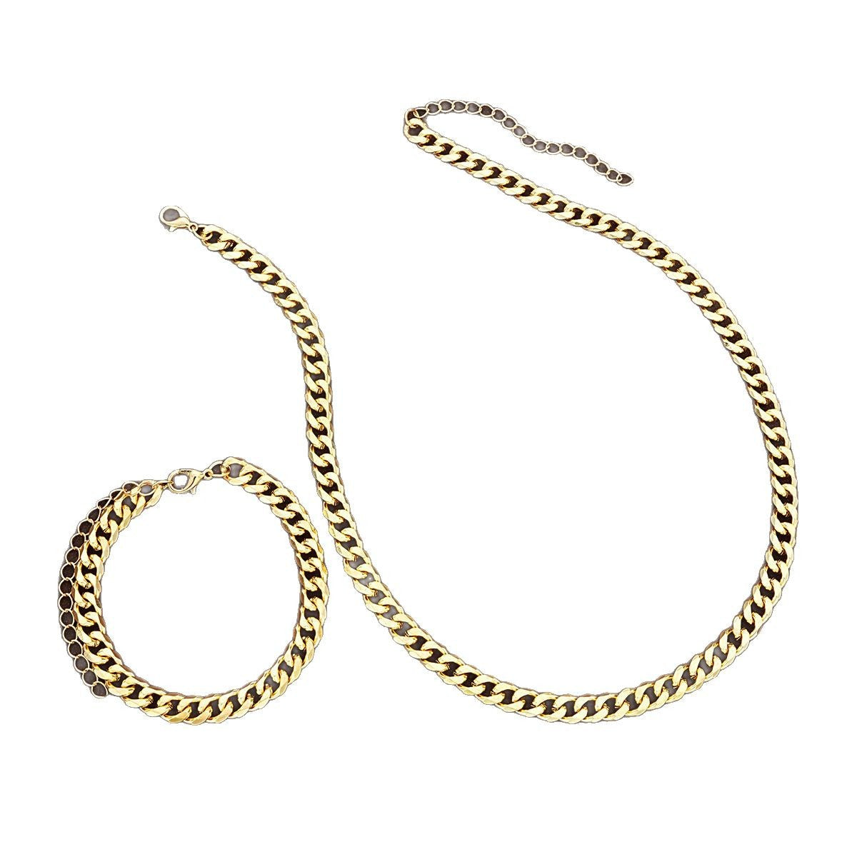 Conjunto de collar y pulsera sencillos de moda para mujer