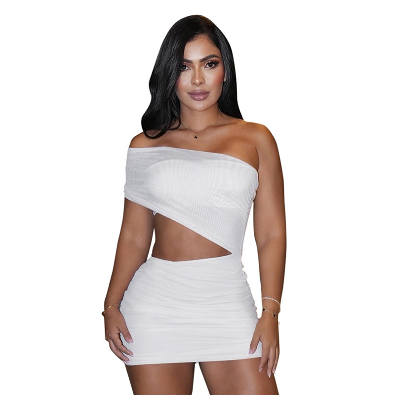 Sexy Women Off-Shoulder Cut Out Mini Dress