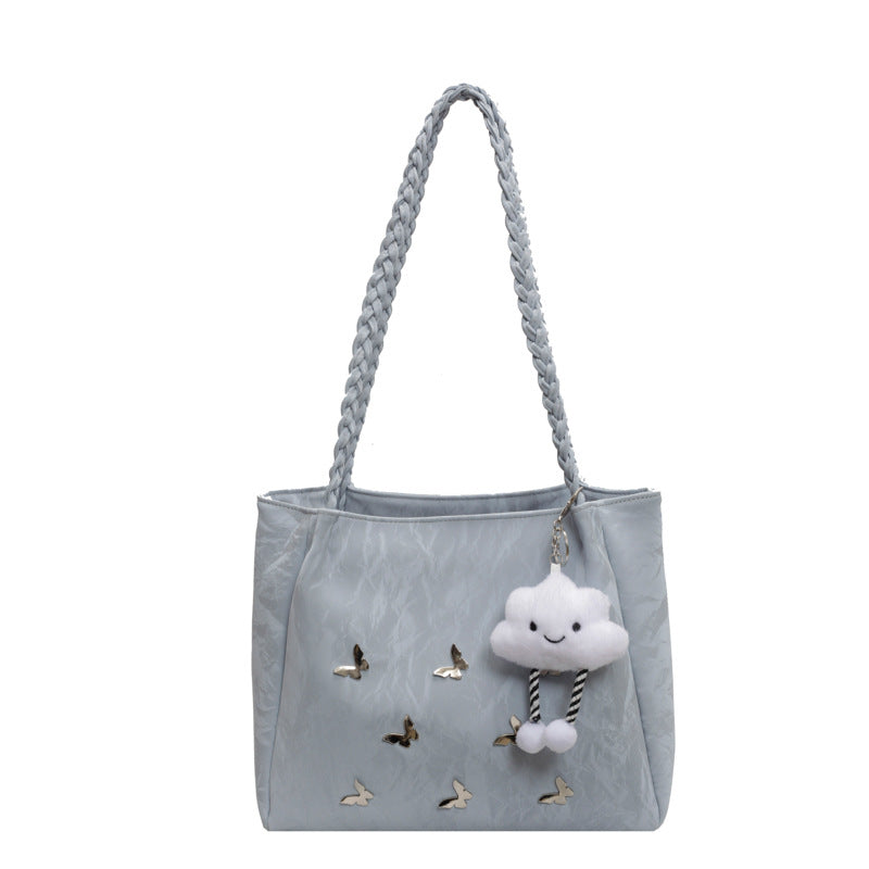 Women Fashion Solid Color Butterfly Tote Bag
