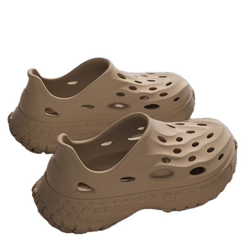 Men Fashion Casual Solid Color Sports Hole Shoes