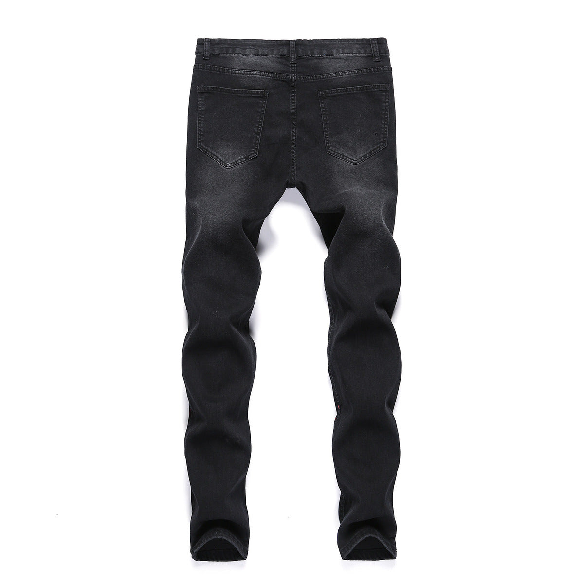 Vaqueros estampados rotos de moda casual para hombre