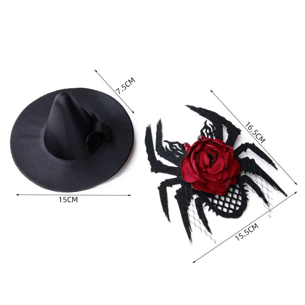 Gothic Halloween Spider Topper Vintage Headwear