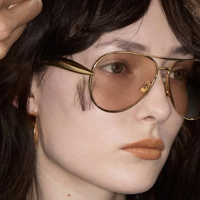 Toad Shaped Metal Sunglasses