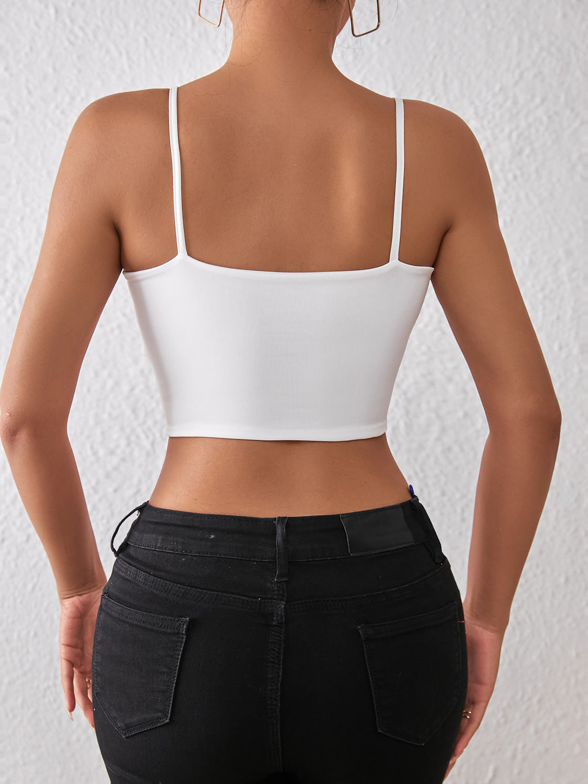 Women Fashion Sexy Solid Color Slim Camisole