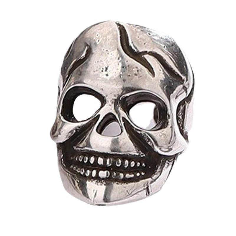 Clip de oreja de cobre con forma de calavera para Halloween para hombre