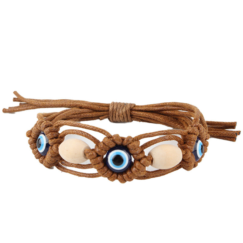 Bohemian Vintage Evil Eye Woven Bracelet