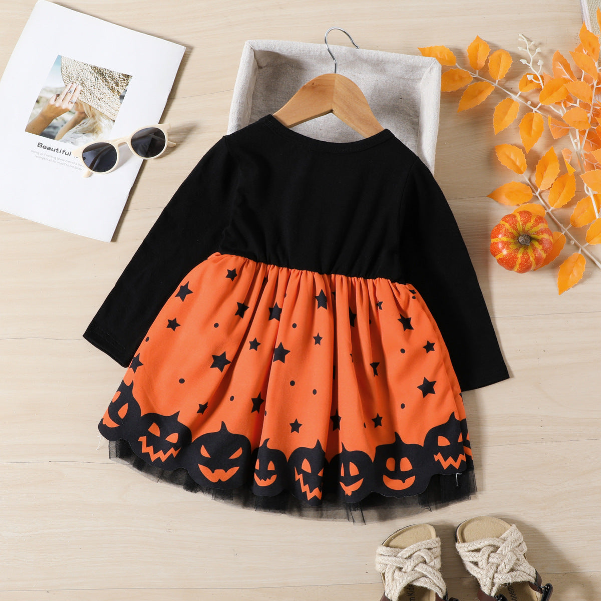 Kids Toddler Girls Casual Cotton Halloween Dress