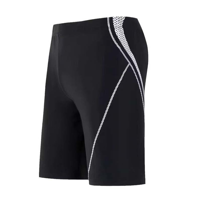Traje de baño a juego con estampado de letras para hombre
