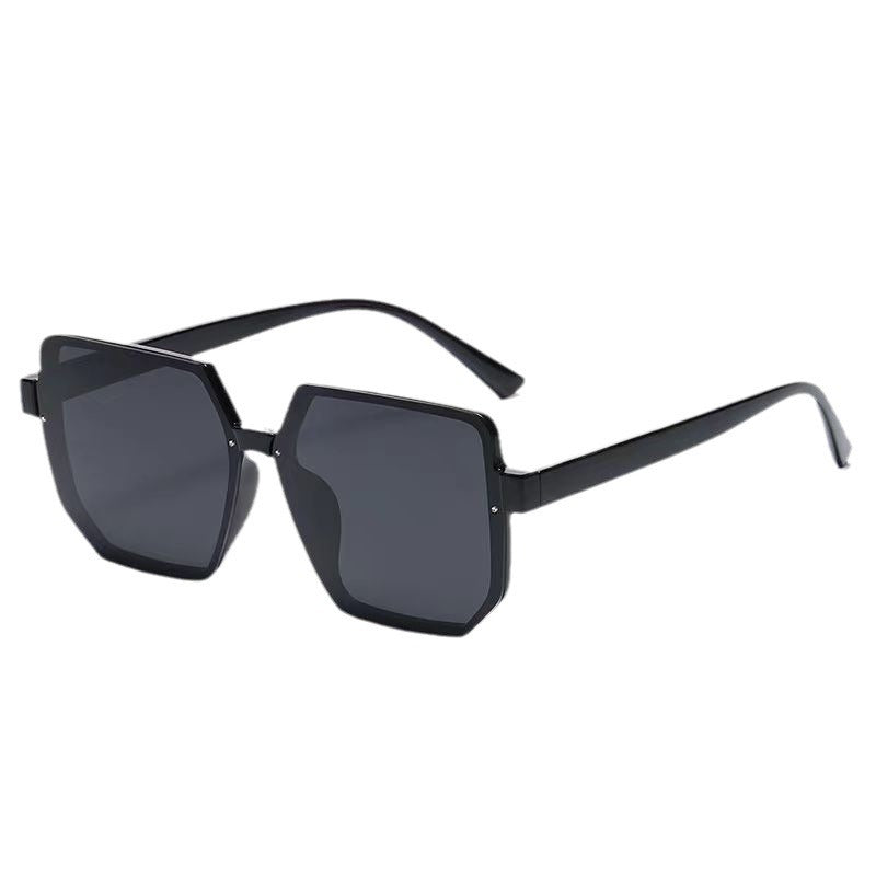 Gafas de sol cuadradas de montura grande retro para mujer, montura de PC, gafas de moda