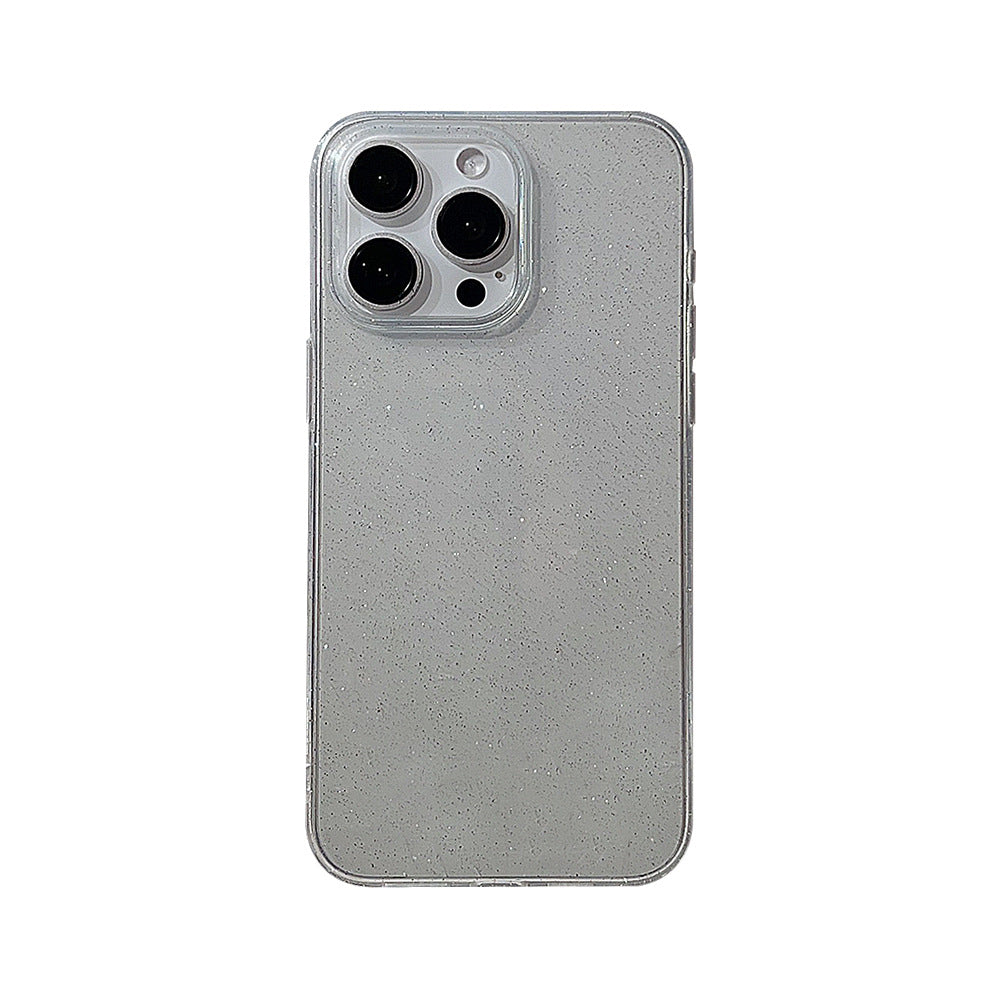 Women Fashion Silicone Glitter Transparent Phone Case for iPhone
