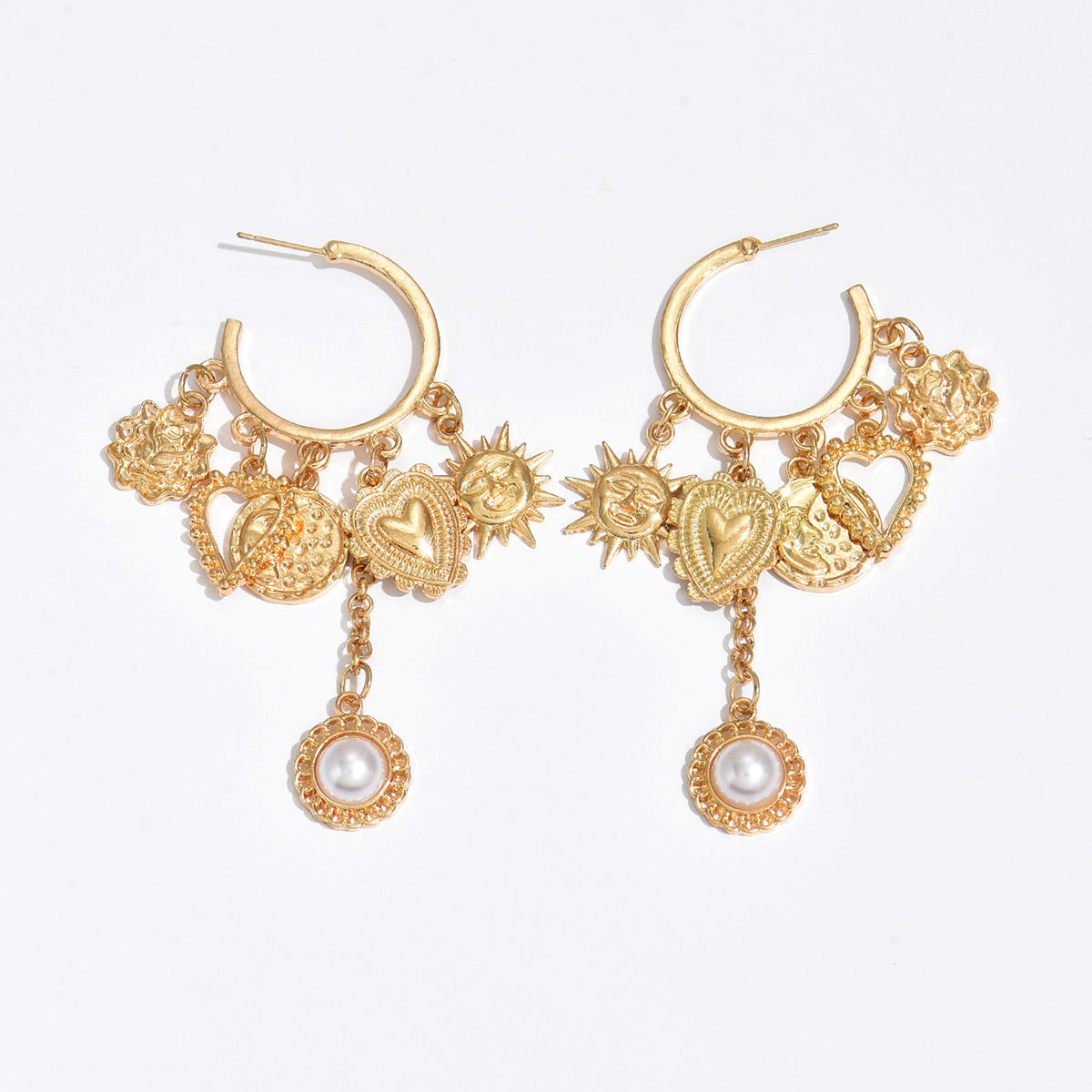 Fashion Alloy Pearl Tassel Earrings for Modern Style